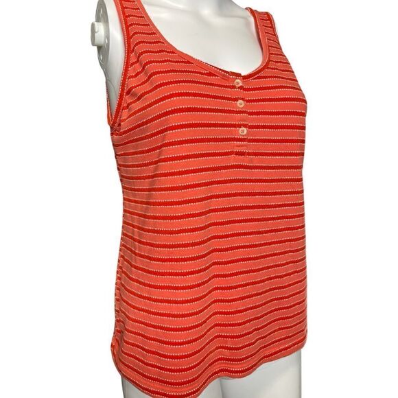 Sonoma Horizontal Striped Casual Tank top Red and Orange Size Medium - Picture 2 of 4